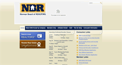 Desktop Screenshot of normanboardofrealtors.org